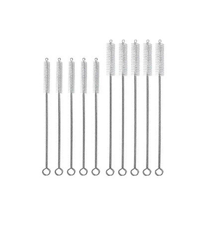 Juego de limpiadores de acero inoxidable para pitillos reutilizables